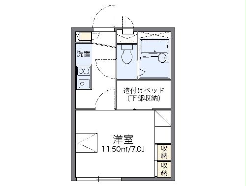 【レオパレスハピネスコートの間取り】