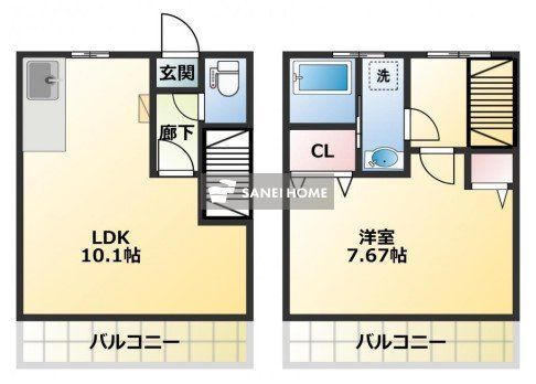 【ラフォーレKIIIの間取り】