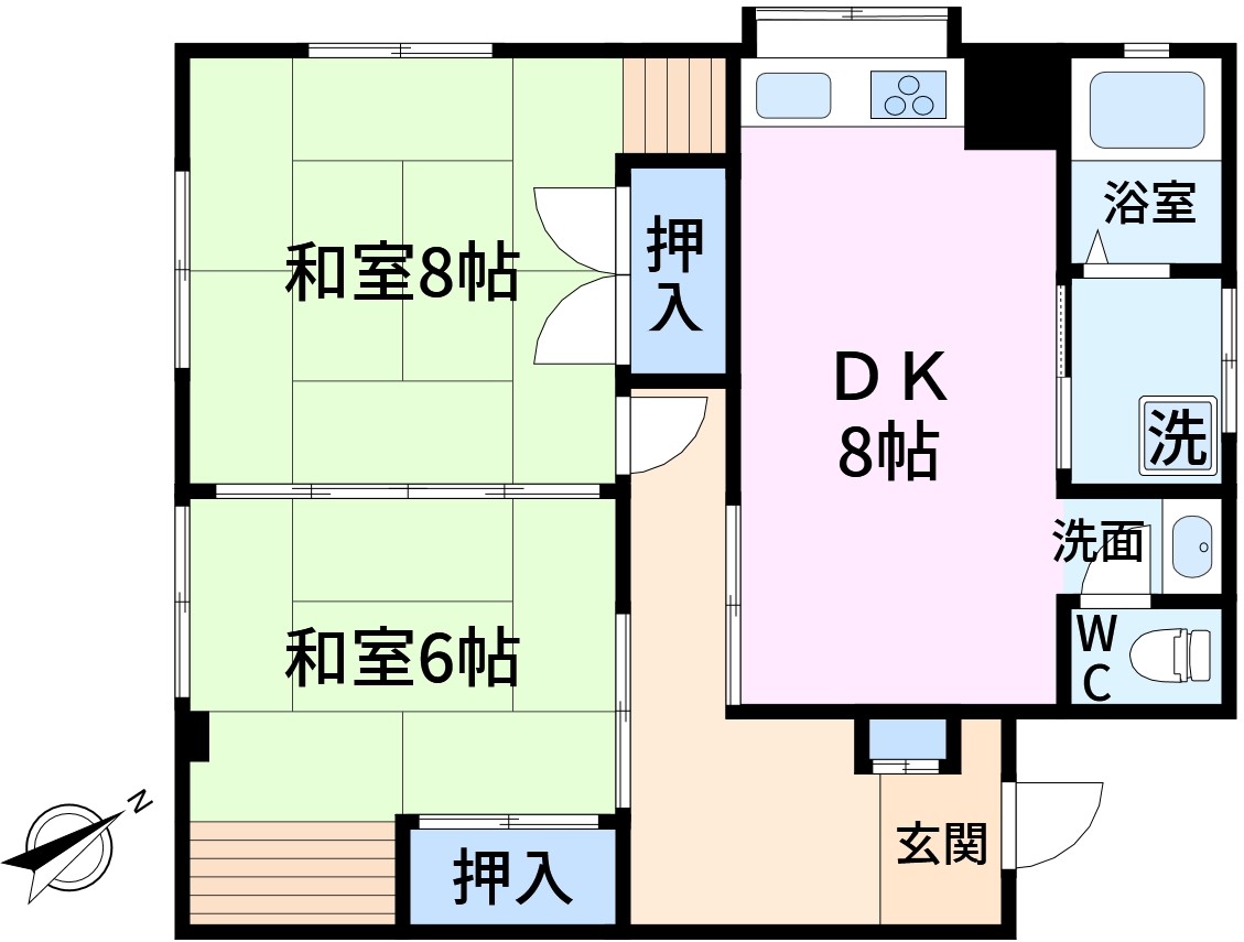 菅原橋スカイマンションの間取り