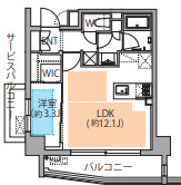 レスピール蓮根の間取り