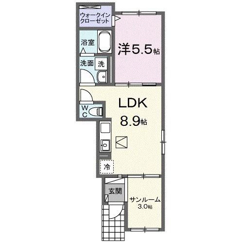 グランヴェルジェ 清瀬 IIIの間取り