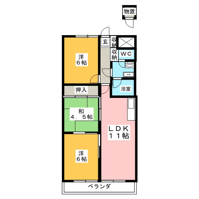 コーポ鷹の間取り