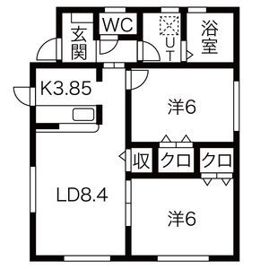 メゾンY・J F棟の間取り