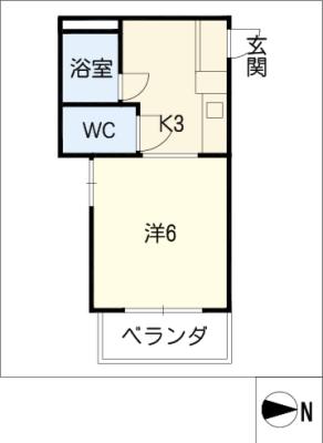 富士レイホービル第２の間取り