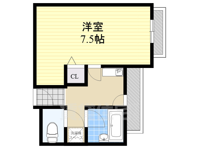 茨木市総持寺駅前町のマンションの間取り