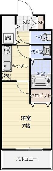 池田市槻木町のマンションの間取り