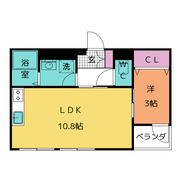 【ビファイン泉中央の間取り】