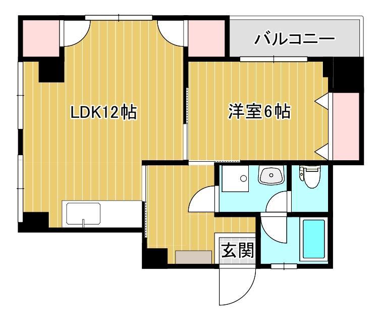 コーポ菊永の間取り