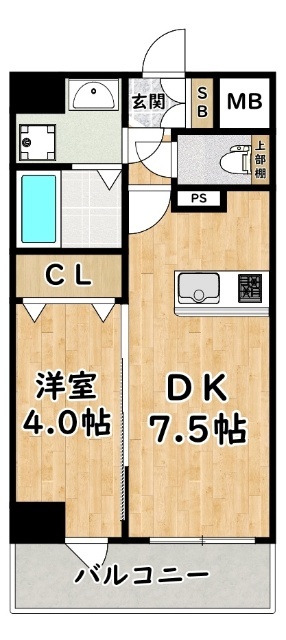 ＭＥＬＤＩＡ　ＣＲＥＳＴ　ＴＡＰＰ新大阪ＷＥＳＴの間取り