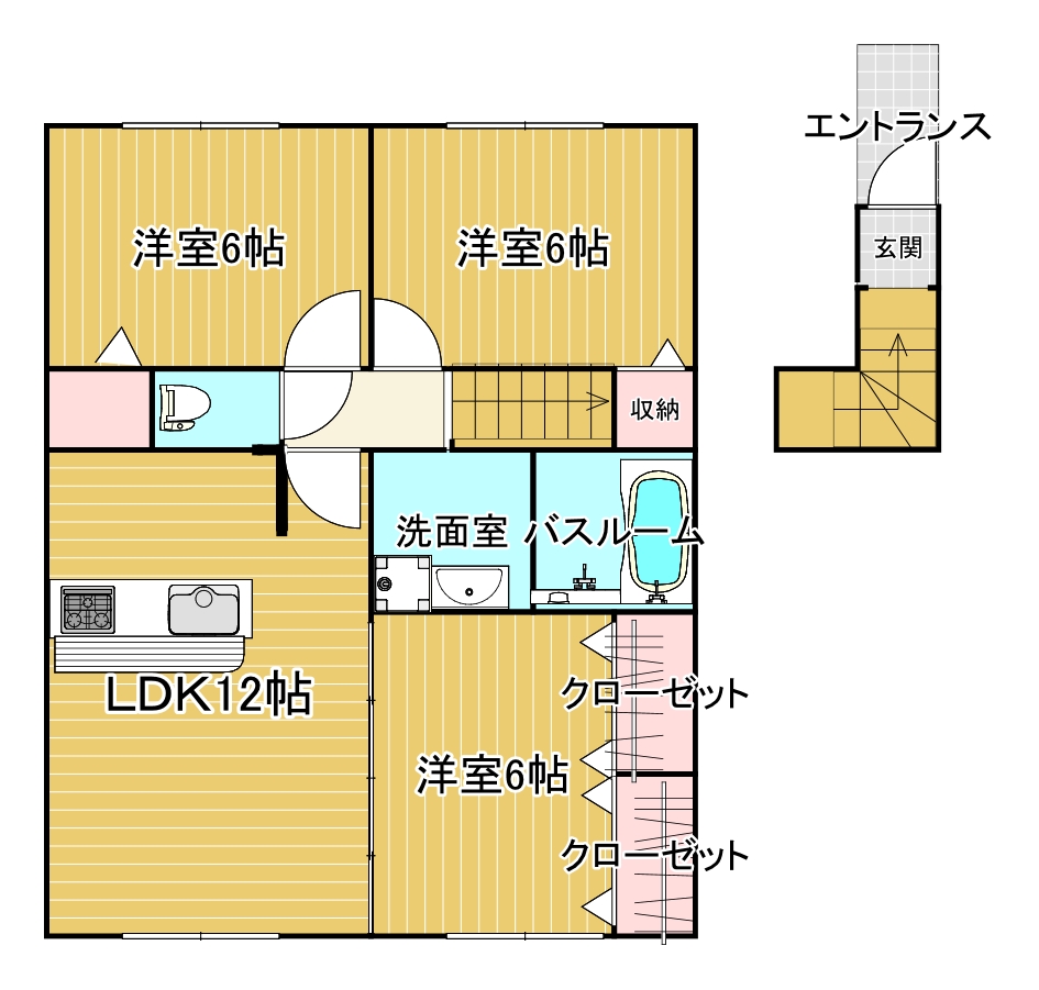 フロンティアAの間取り