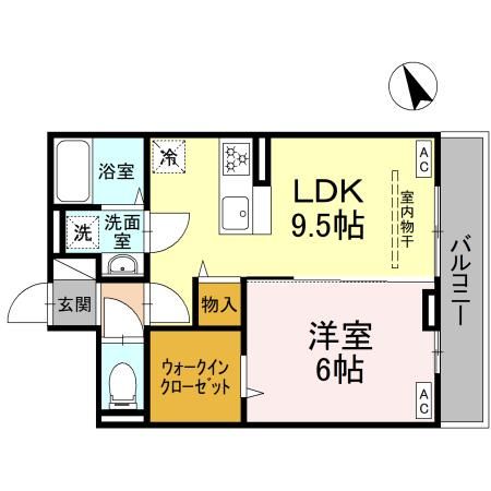 横浜市保土ケ谷区上星川のアパートの間取り