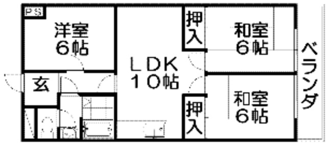 【サングレースミハマの間取り】