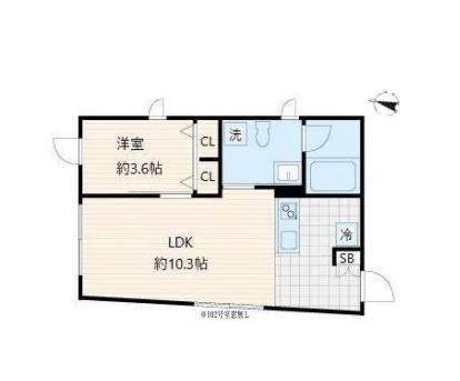 新宿区上落合のマンションの間取り