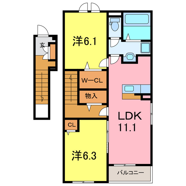 フィオーレIIの間取り