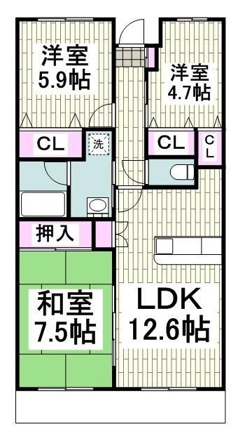 スミスあおやまの間取り