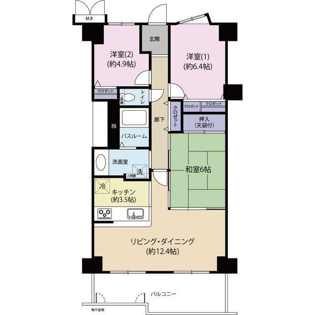 グレーシィ須磨アルテピアI番街（０００４７４６）の間取り