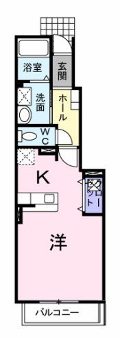 羽島郡笠松町円城寺のアパートの間取り