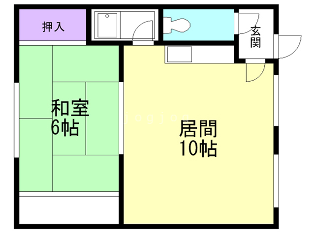 札幌市東区北三十六条東のアパートの間取り