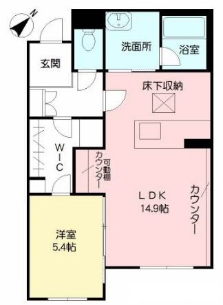 シャーメゾンステージ新大江の間取り