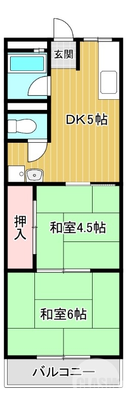 河内長野市栄町のアパートの間取り