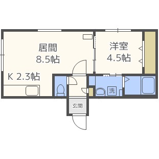 ＳＯＬＡＲＥ（ソラーレ）の間取り