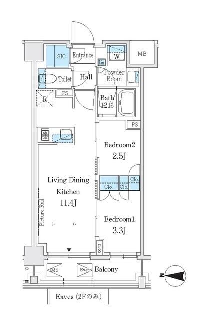 J.GRAN Court 品川西大井EASTの間取り