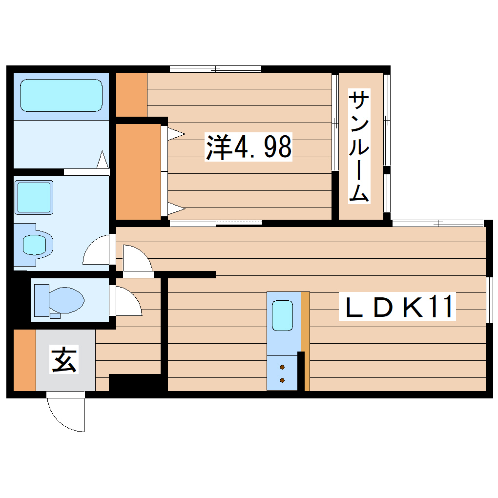 イニエ万代の間取り