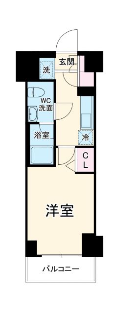 リヴシティ横濱石川町の間取り