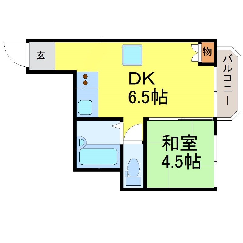 名古屋市中区伊勢山のマンションの間取り