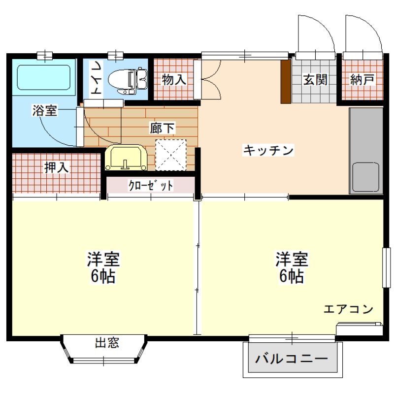 Ａｎｓｉｎ館の間取り