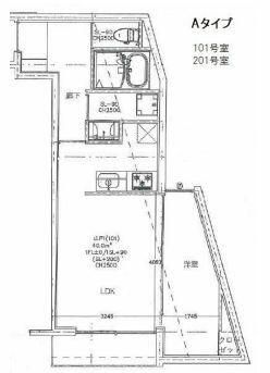 目黒区東が丘のマンションの間取り