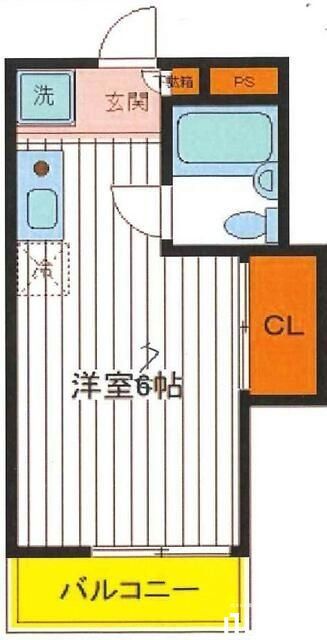 立川市高松町のアパートの間取り