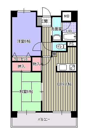 プルーリオン本町の間取り