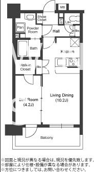 【福岡市博多区中洲のマンションの間取り】