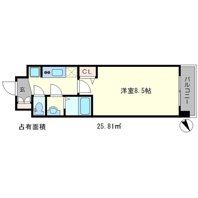 ベラジオ京都一乗寺IIの間取り