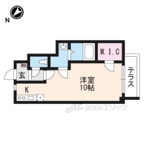 守山市岡町のアパートの間取り