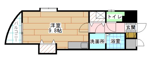 北九州市小倉北区砂津のマンションの間取り