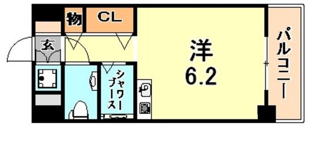 ワコーレプラティーク神戸深江駅前の間取り