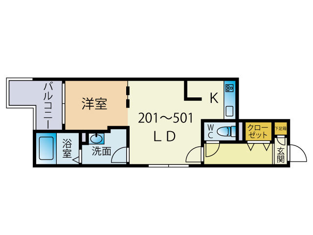 GRANPASEO大濠の間取り