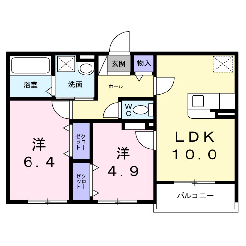 【エスポワールの間取り】