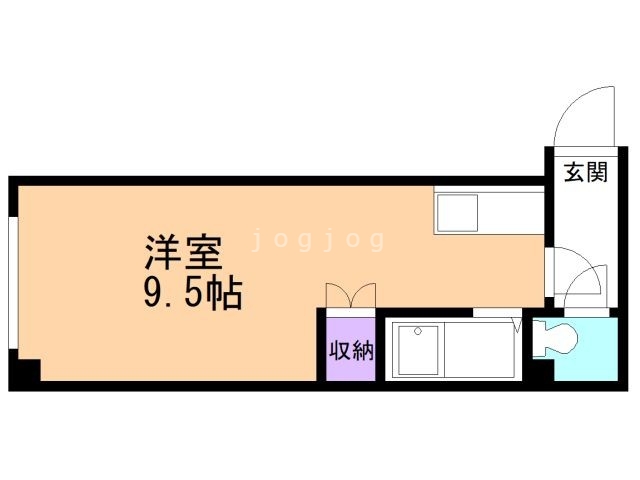 札幌市白石区菊水五条のマンションの間取り