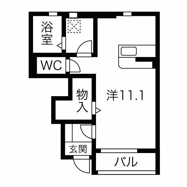 東根市神町北のアパートの間取り