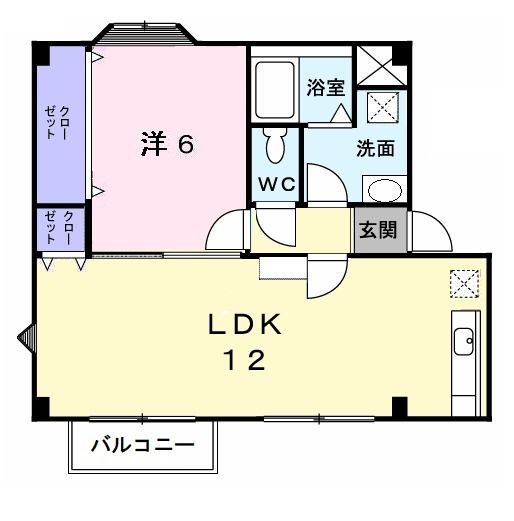 成田市新駒井野のアパートの間取り