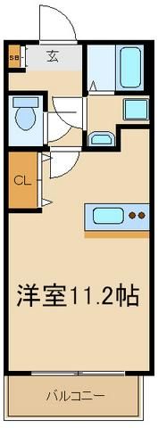 鎌倉市稲村ガ崎のマンションの間取り