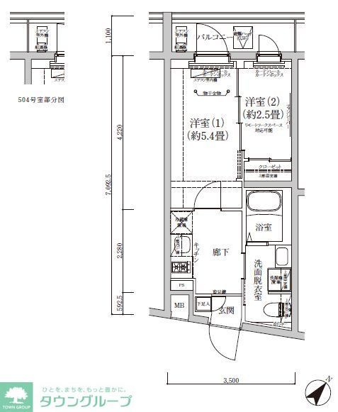 アイルプレミアム東京立石の間取り