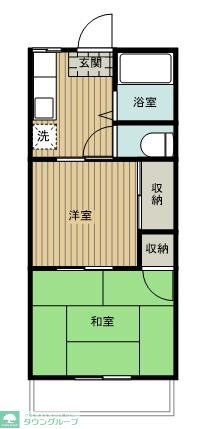 町田市南大谷のマンションの間取り