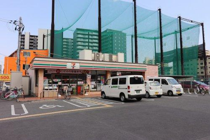 コンビニ　セブンイレブン大阪今福東1丁目店（コンビニ）まで450m