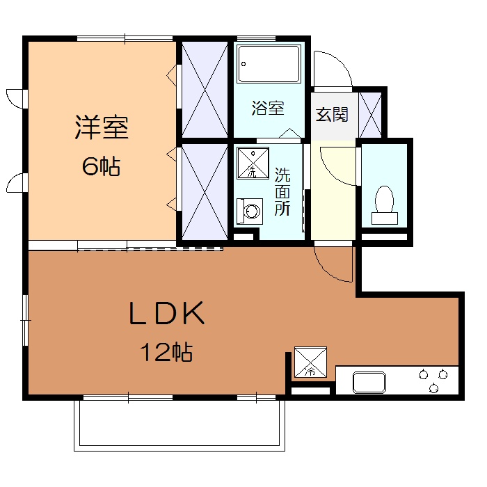 プレジールの間取り