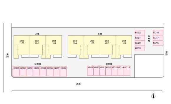エントランス　敷地配置図