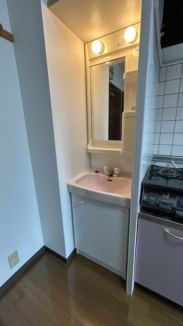 洗面設備　実際は反転タイプになります